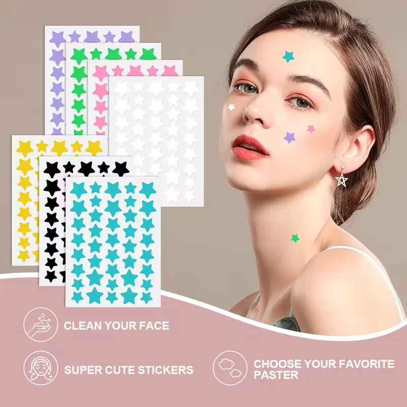 320 قطعة من بقع حب الشباب/رقع حب الشباب الغروانية المائية/لحب الشباب والعيوب والبثور/بدون بقايا/رقع حب الشباب/منتجات العناية بالوجه