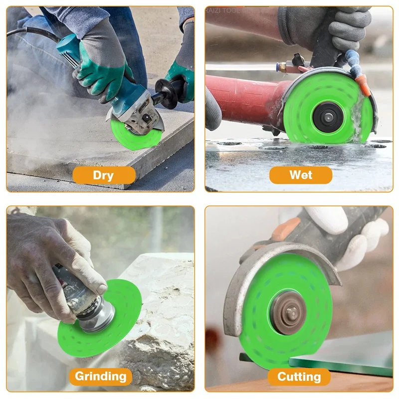 3Pcs Glass Cutting Disc 115mm Saw Blade Diamond Jade Wine Bottle Ceramic Polish Angle Grinder Machine Glass Tile Cutting Wheel