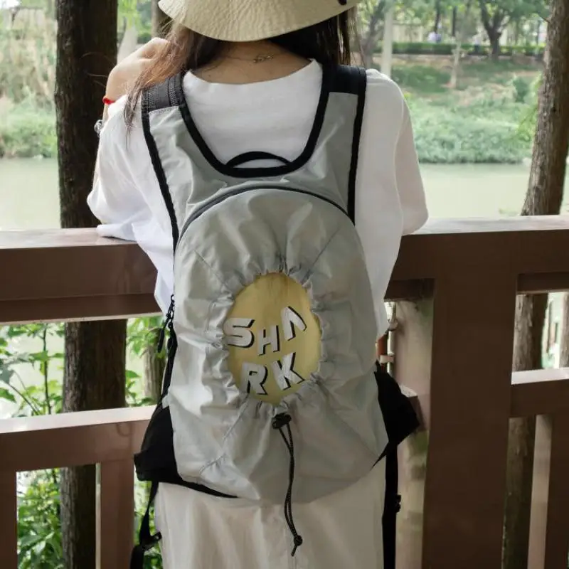 

Fashionable New Waterproof Nylon Cloth Outdoor Travel Backpack Simple And Versatile Drawstring Style Sports Lightweight Backpack