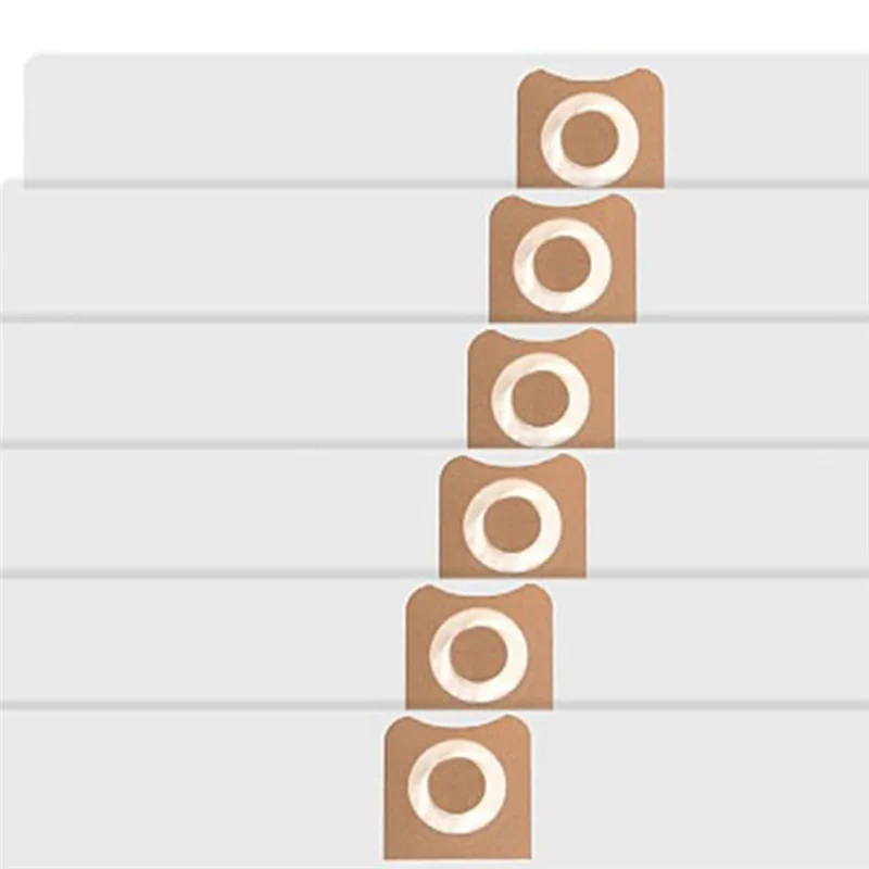 AA96 6 шт. мешки для VF3502 12-16 галлонов, пылесос для влажной и сухой уборки, высокоэффективный вакуумный мешок 23743, пылесборник