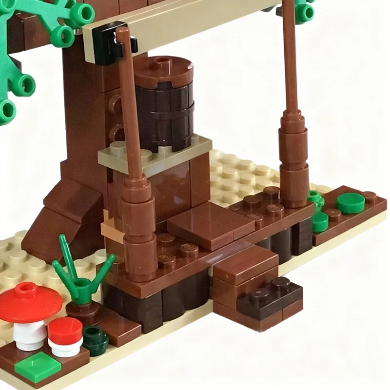 1266pcs MOC Hobbit Lord Rings The Shire Model Building Blocks Toy Construction Christmas Gift Education Creative Brick Idea Kids view 4