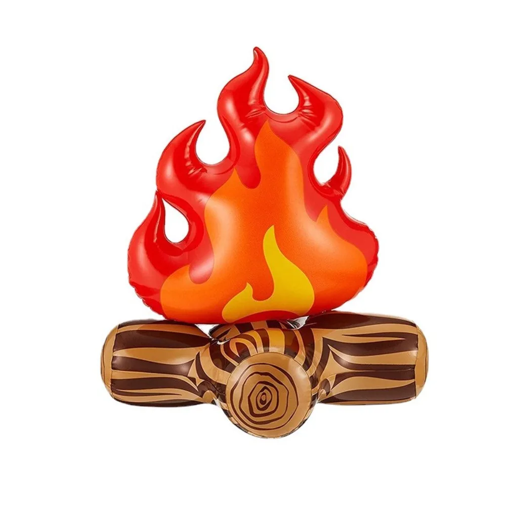 New PVC Inflatable Campfire Gas-filled Flame Model Simulated Flame Simulation Camping Accessory Camping Props Party Decoration