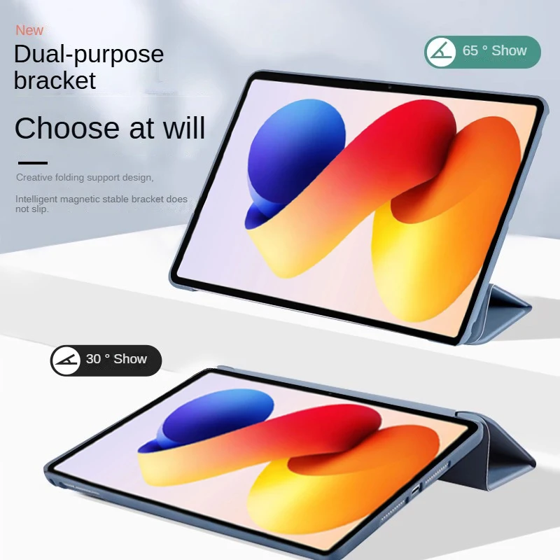 For Redmi Pad 2 Pro Case 2025 12.1inch Magnetic Trifold PU Soft TPU Back Stand Funda for Xiaomi Redmi Pad2 Pro 12.1"Tablet Cover image 3