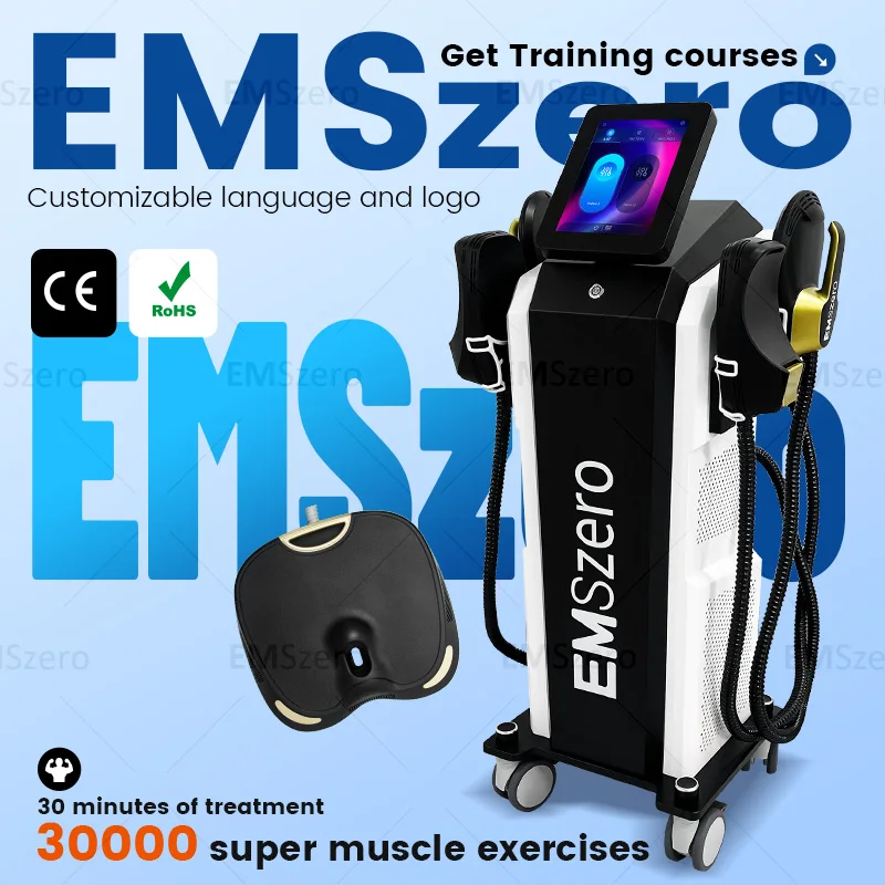 Professional 5 Handle EMSzero RF Machine  6500w 2025 EMS Hiemt Body Sculpt Neo Muscle Stimulation Pro Ultra Sculpting Device