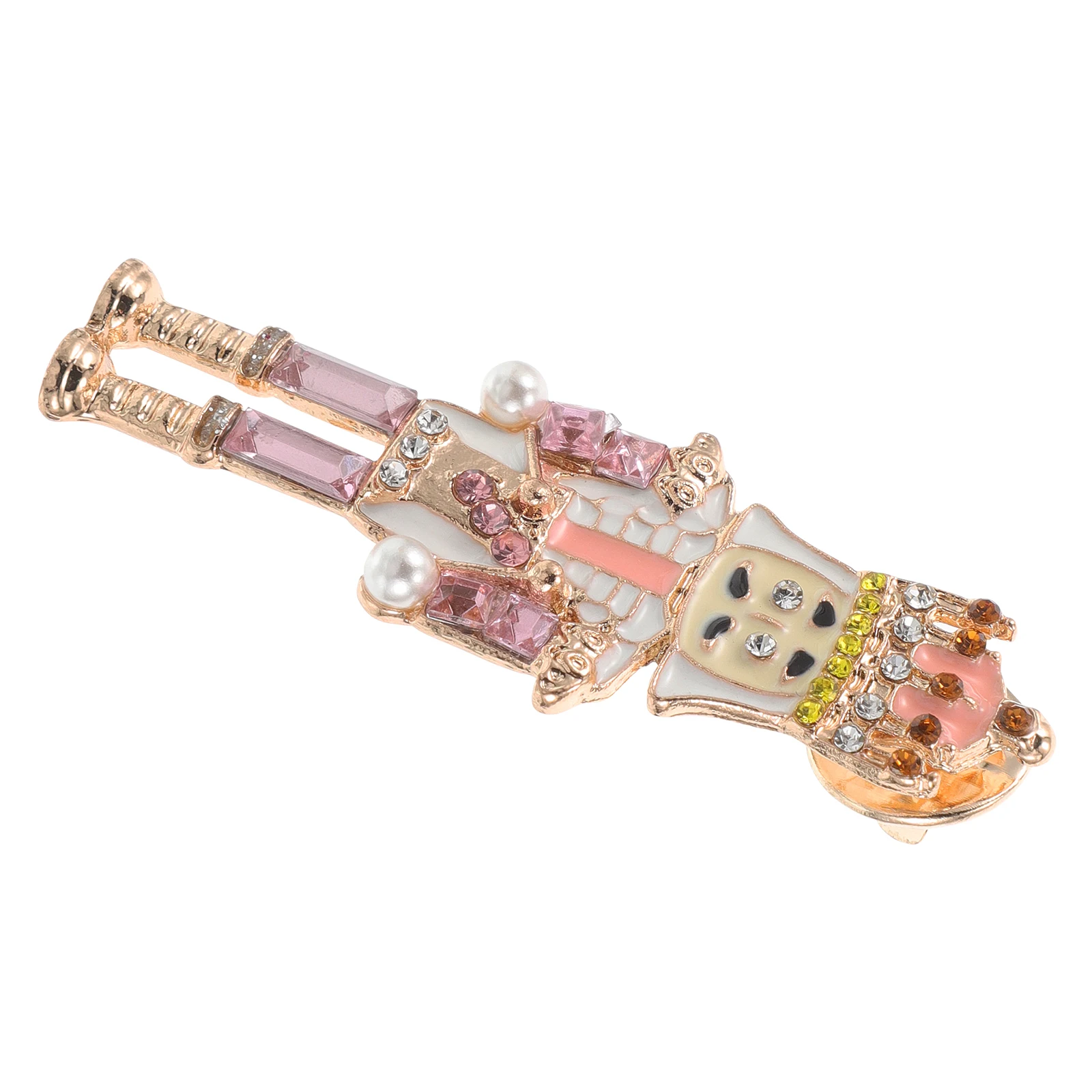 

Nutcracker Brooch Pin Cute Rhinestone Jewelry For Women Fashion Lapel Badge Dress Coat Scarf Jacket Cardigan Hat Backpack Clip