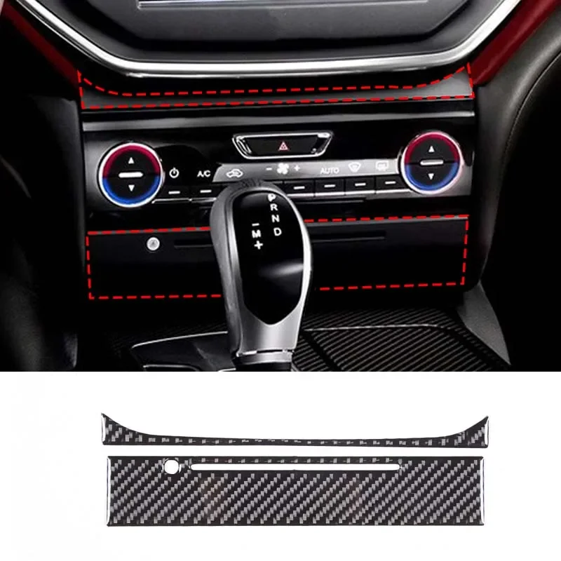 

For Maserati Ghibli 2014-2015 soft carbon fiber car styling center control CD panel sticker car interior protection accessories