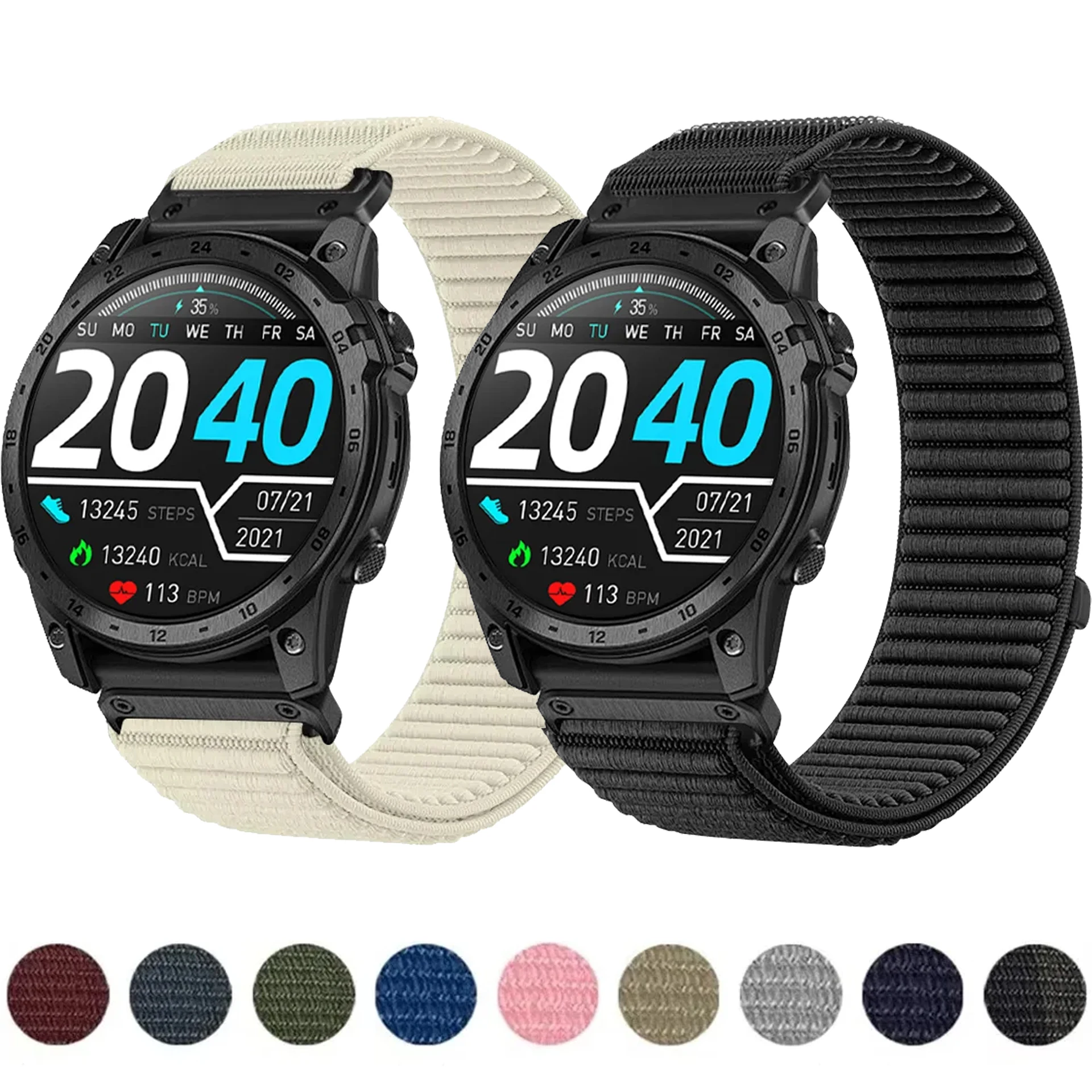 Quick Fit 20mm 22mm 26mm Nylon-Armband für Garmin Quatix 8 Tactix 8 Fenix 8 51mm 47mm Uhrenarmband Garmin Instinct 3 50mm 45mm Correa