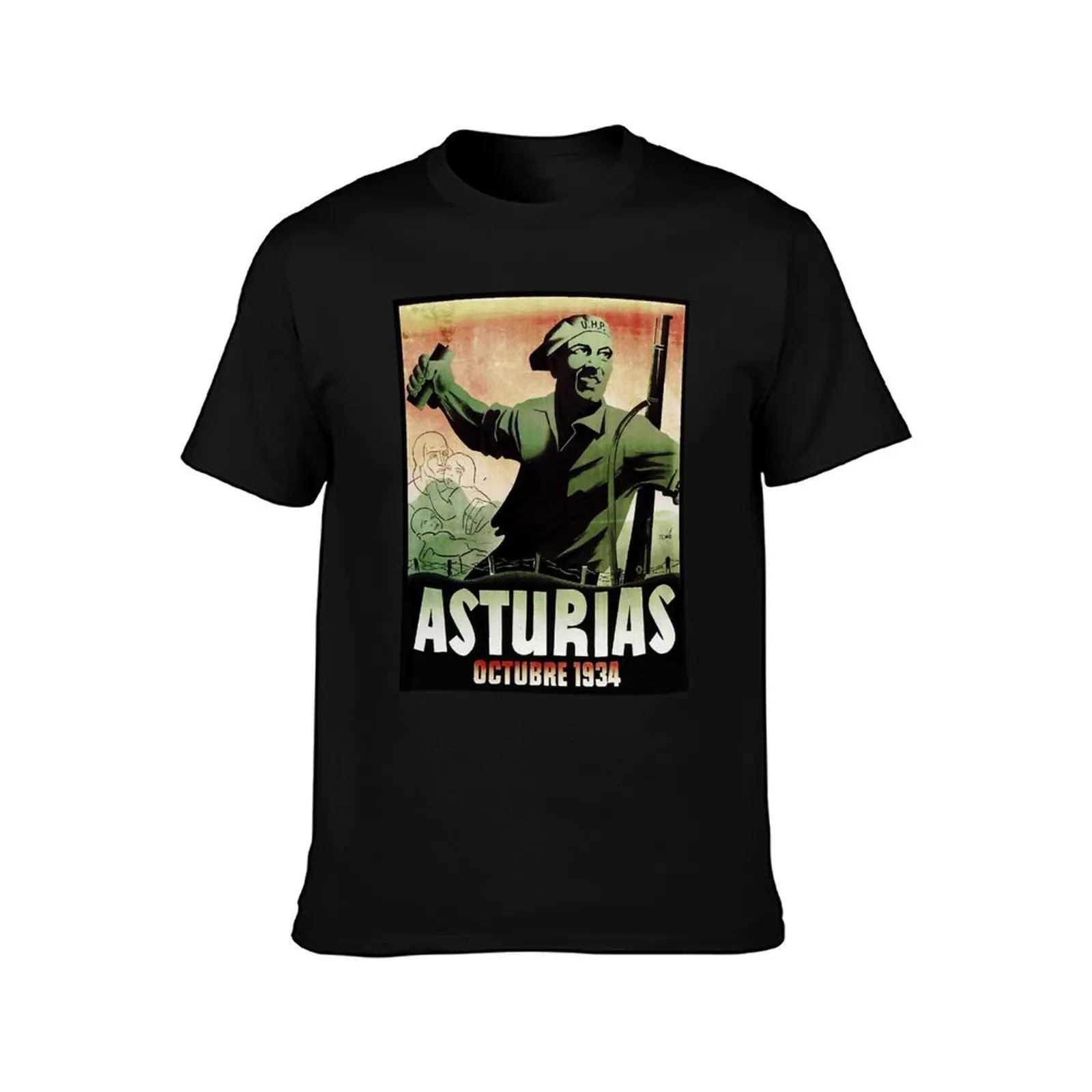 ASTURIAS OCTOBER 1934 T-Shirt Work Wear Breathable Tee