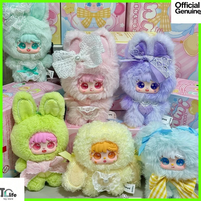 

Sanmi Rabbit Sweet Bud Rabbit Sries Blind Box CuteDoll Trendy Toy Bag Pendant Desktop Decoration Anime Figures Mystery Box Gifts