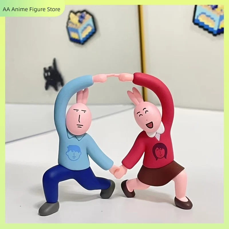 

Plzdot Authentic Pink Rabbit Illustration Character Blind Box Figures Collectible Abstract Ornaments Cute Toy Gift For Fans