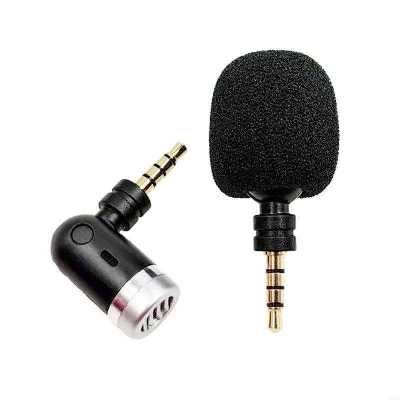 G8TA Mini Bendable 3.5mm Microphone Portable Small Mic for Sound Card Recorder Cellphone Smartphone Android