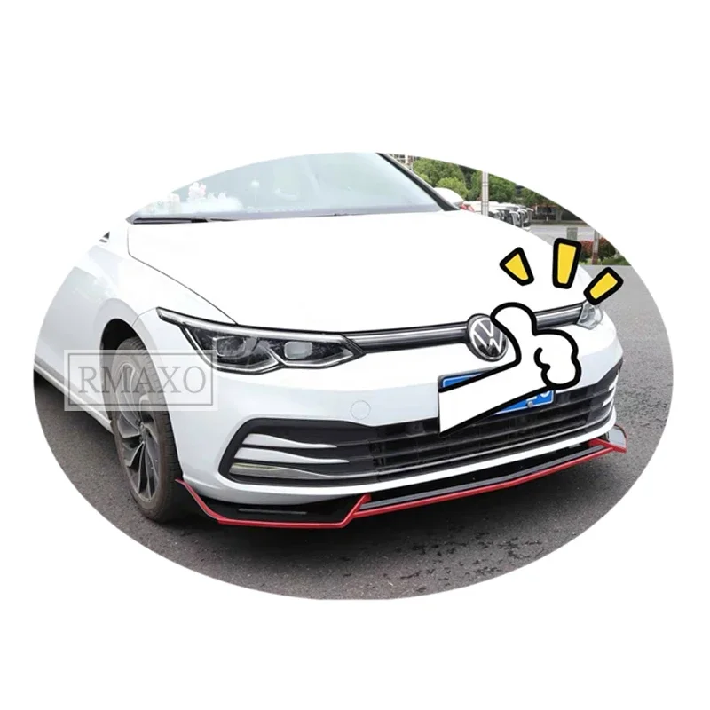 

Передний спойлер для VW golf 8, задний спойлер для заднего бампера 2020-2021 Golf 8 GTI R ABS