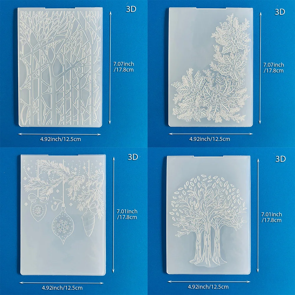 3D/Weihnachts-/Prägefolder für die Kartenherstellung, Prägevorlage für Scrapbook, Papierhandwerk, Album, Stempel, Dekor
