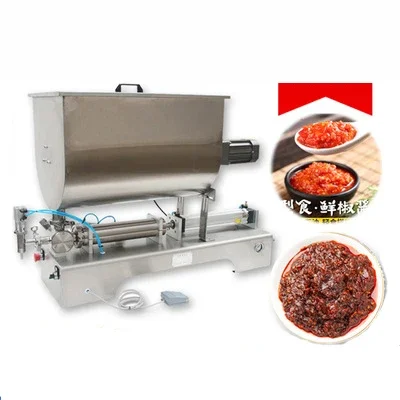 Factory Outlet Single Head Nozzle Spiral Stirring Chili Sauce Stirring Packaging Filling Machine