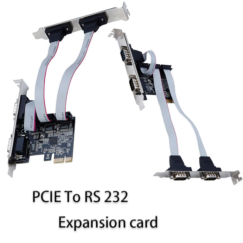 

game PCI-E Riser Card PCI-E Serial Port Adapter Expansion Serial Card Expansion Adapter PCI-E to RS232 serial card parallel card