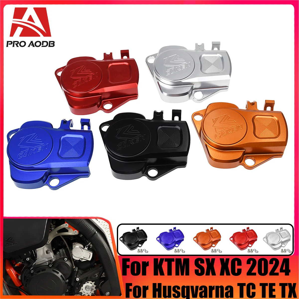 

Motocross CNC Carburetor Solenoid Valves Guard Cover 2T For Husqvarna TC TE TX 2024 Dirt Bike For KTM EXC SX XC XC-W 125 250 300