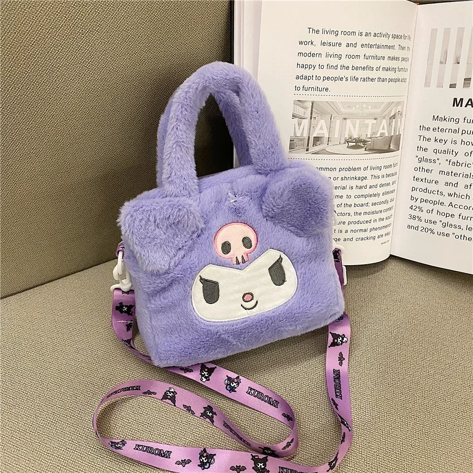 New SpongeBobs Cartoon Anime Small Cross Bag Kuromi Cinnamon Dog Hello Kitty Tote Handbag Portable Crossbody Bag Coin Purse Gift