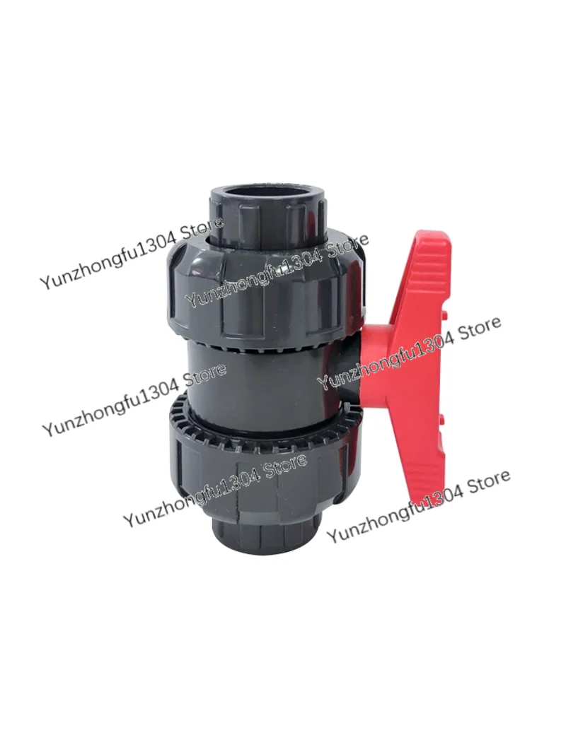 

Rubber Loose Joint Ball Valve PVC Pipe Double Union Valve Plastic Double Loose Joint Valve Internal Thread Water Pipe Switch