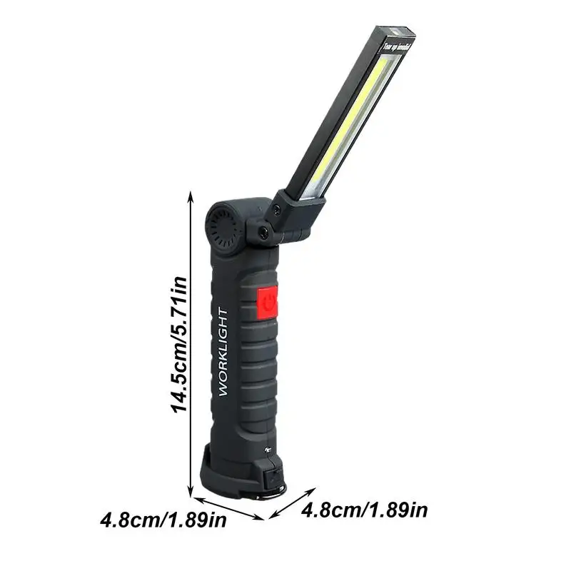 Work Flashlight High Lumen Rechargeable Flashlight Magnetic Flash Light Powerful LED Flashlight For Camping Home Foldable LED