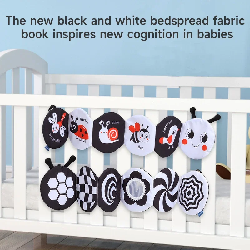 

Sensory Cloth Book Baby Soft Cloth Book Toys Montessori 0-12 Months Newborn Crib Toys Animal Cloth Books Infant Toddler Gifts