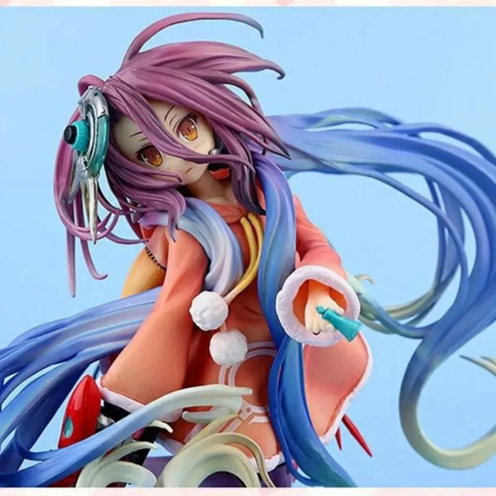 Фигурки из аниме «No Game No Life», Shiro & Amp Shuvi Dola Zero 1/7, ПВХ экшн-фигурки, модель игрушек, коллекционная кукла, подарок, 22 см