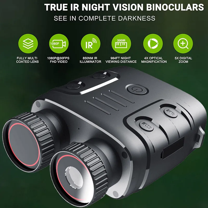 

HD 1080 Night Vision Binoculars 5X Digital Zoom Telescope Night for Hunting Camping Surveillance Night Visions