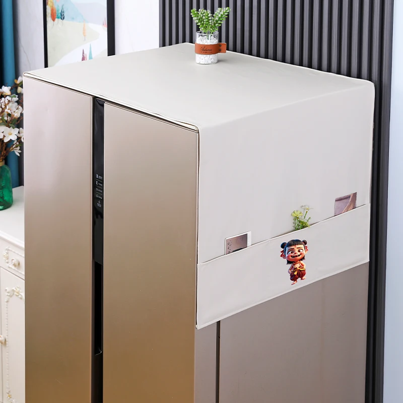 

Водонепроницаемый, маслостойкий чехол для холодильника, одинарный/двойной, пылезащитный, универсальный, для современного дома