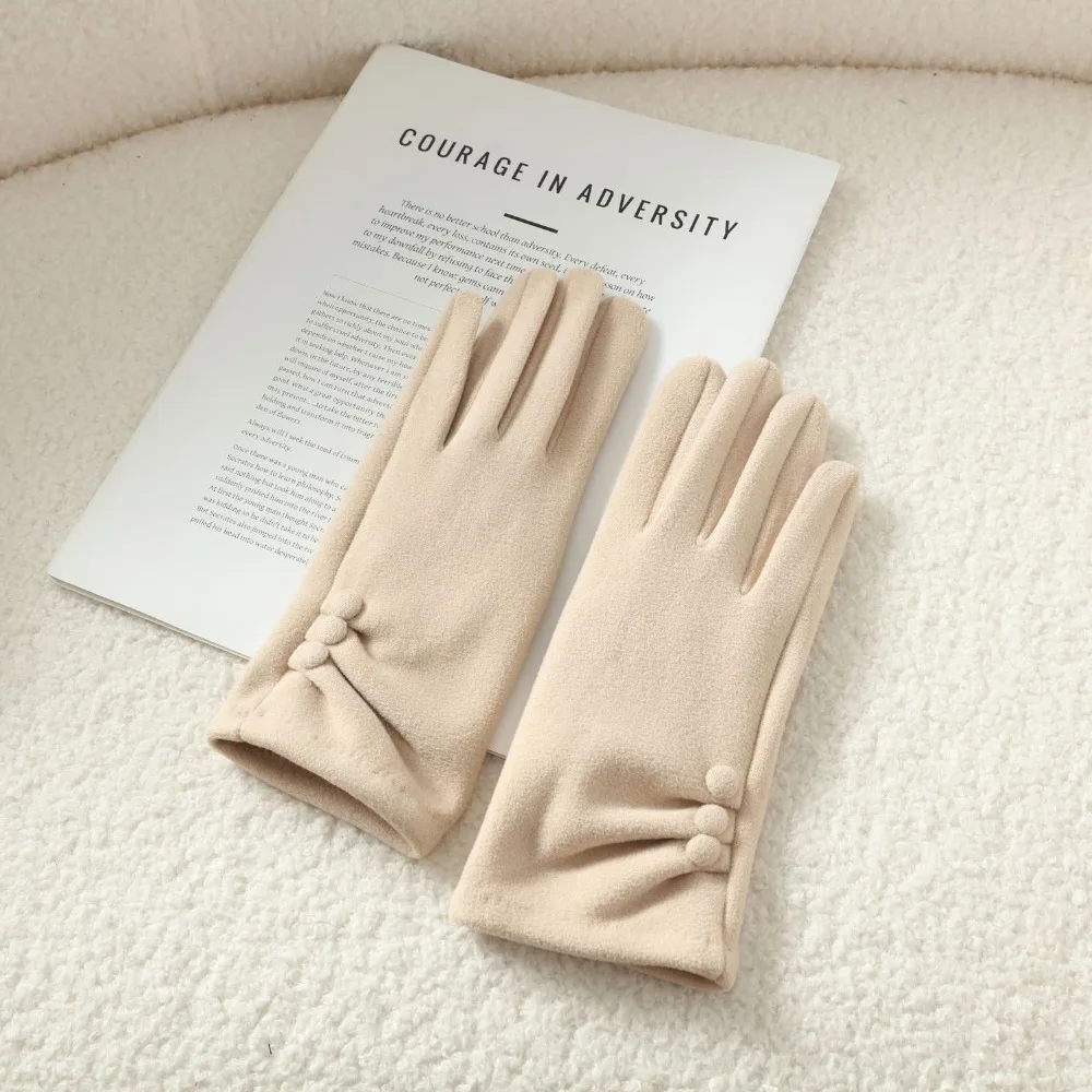 

Новые теплые зимние перчатки, ветрозащитные, морозостойкие перчатки с сенсорным экраном, элегантные ветрозащитные перчатки с полным пальцем, морозостойкие перчатки, осень и зима