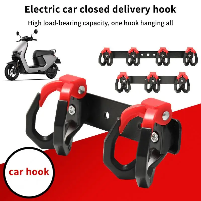 Motorcycle Bumper Luggage Double Hook No Hole Installation Universal Heavy Load Bag Holder for Work and Outdoor Touring