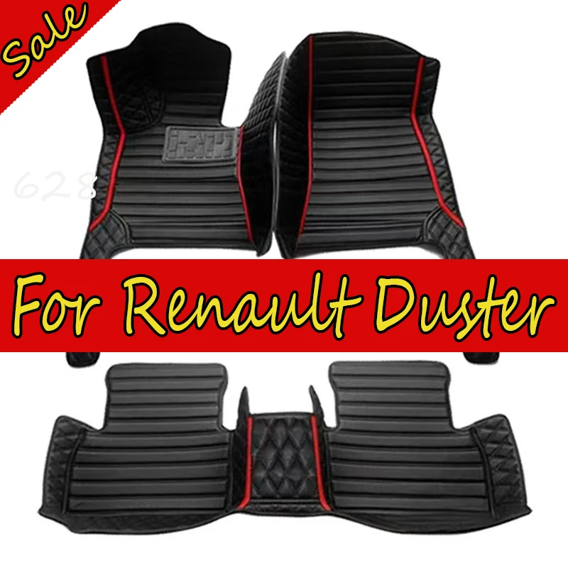 Tappetini auto per Renault Duster 2012 ~ 2018 Auto DropShipping Center Accessori interni auto Tappeti in pelle Tappeti Rilievi del piede