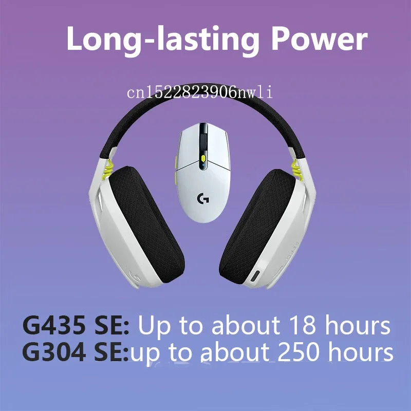 Original  G435 G304 2.4G Wireless Gaming HeadPhones and Wireless Gaming Mouse 7.1 Noise Cancelling Headphone RGB Mouse