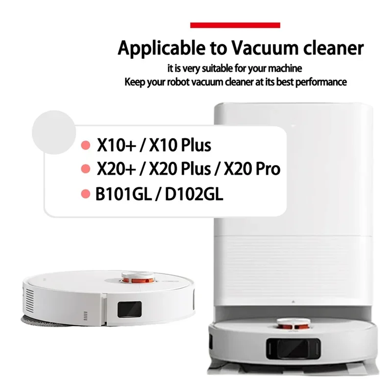 

A21F-Replacement Kit Accessories Compatible For Xiaomi Robot Vacuum X10 Plus,X10+,X20 Pro,X20 Plus,Main Brush Dust Bag Filter