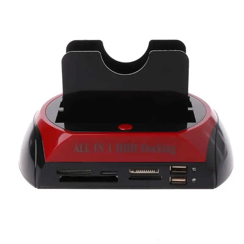 IDE Dual All In 1 HDD Dock Docking Station Unidade rígido 2.5 3.5 Leitor