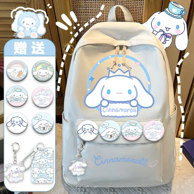 Sanrio Cinnamoroll Babycinnamoroll новый школьный ранец для девушек большой вместимости милый рюкзак для студентов легкий рюкзак