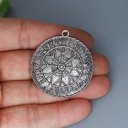 3Pcs/lot Viking Compass Charm Pendant For DIY Necklace Earrings Handmade Jewelry Making