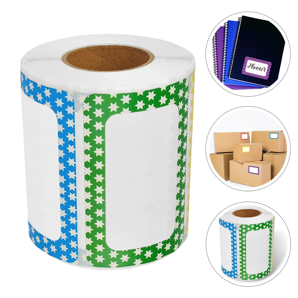 

Рулон самоклеящихся этикеток для сортировки, цветные бирки для имен, для организации класса, офиса, холодильника, с возможностью записи