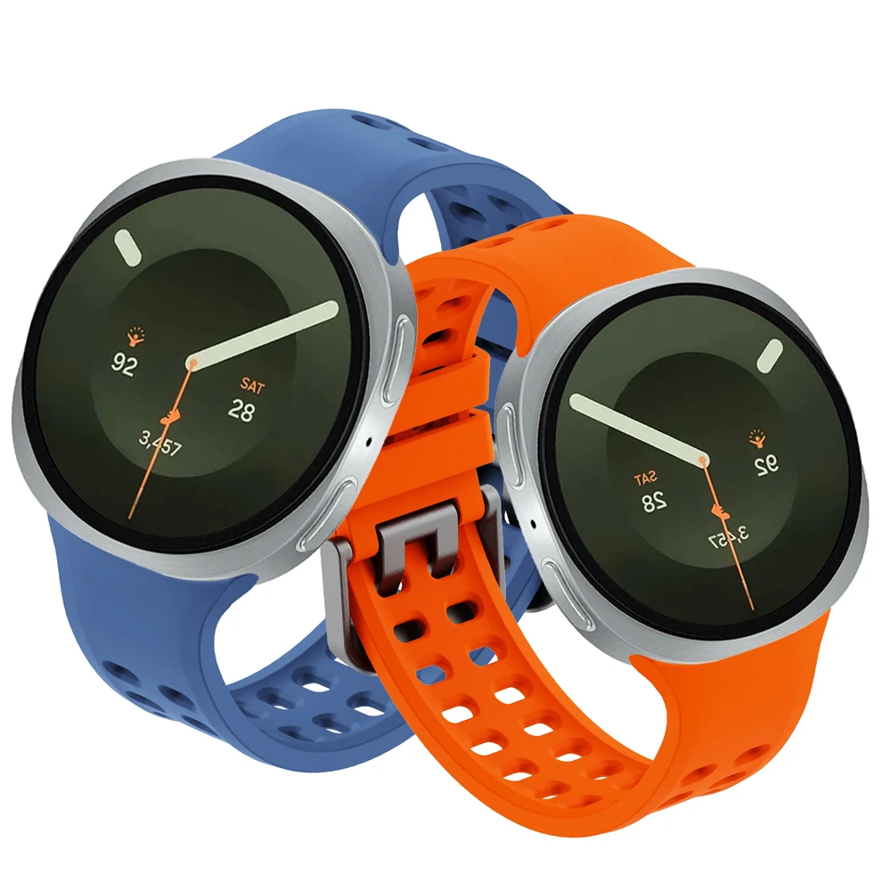 Original Marine Band für Samsung Galaxy Watch 9 8 40mm 44mm Smartwatch Silikon-Armband Galaxy Watch8 Classic 46mm Armband