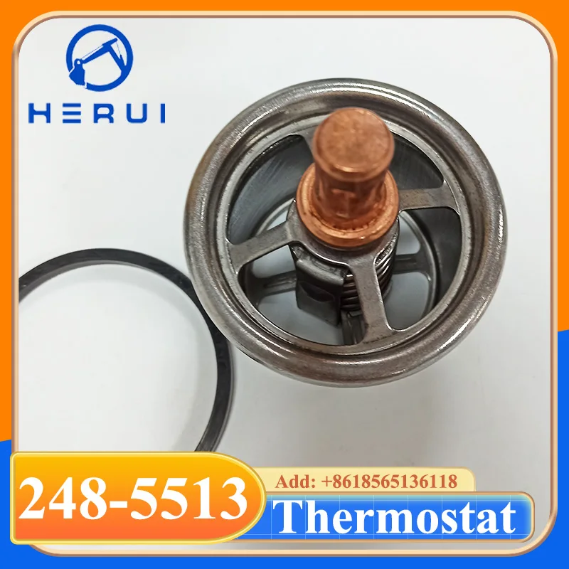 Engine Coolant Cooling Thermostat 248-5513 2485513 for Loaders and Tractors AD55 E330 330L