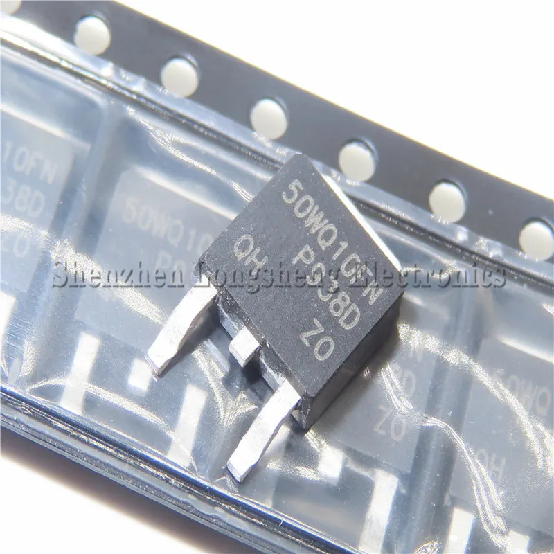 10PCS/LOT VS-50WQ10FN 50WQ10FN TO-252 Schottky diode rectifier  New In Stock