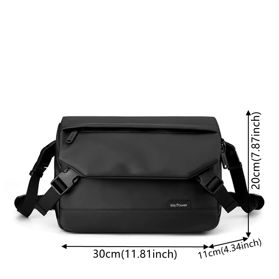 Men's Retro Versatile Nylon Shoulder Bags Large Capacity Advanced Trend Men Simplicity Fashion Solid Color Handbags