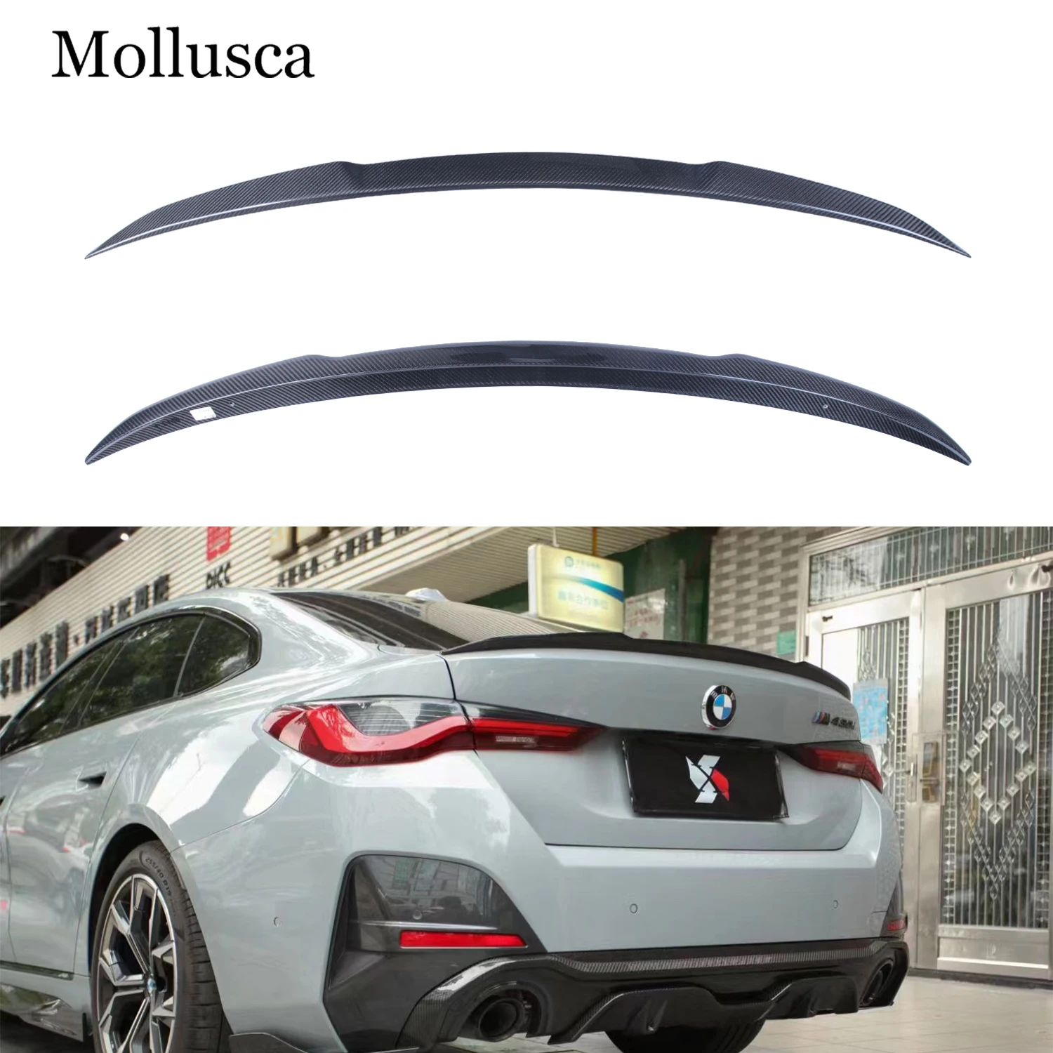

For BMW 4 Series G26 4Door Cran Coupe VS Style Carbon fiber Rear Spoiler Trunk wing 2021-2025