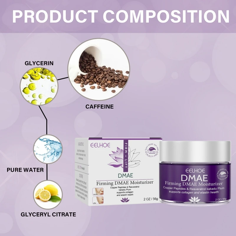 56g Face Firming Creams Peptide Moisturizing Collagen Elasttic Anti-Aging Lifting DMAE Dry Cracked Restore Smooth Beauty Health