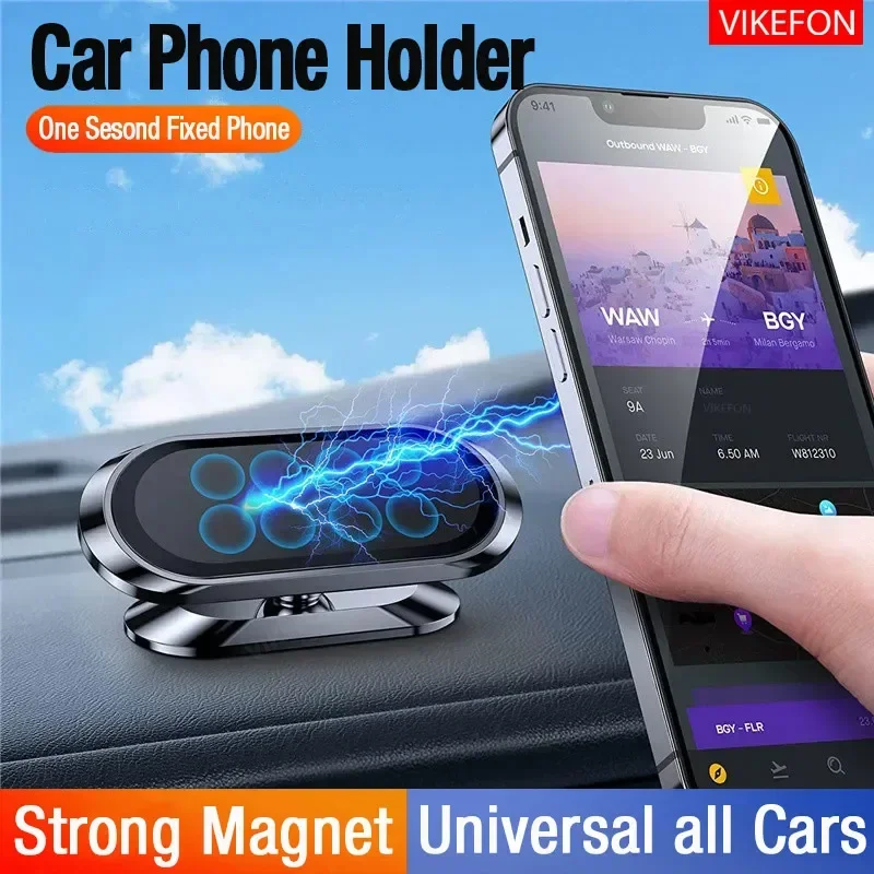 1080° Rotation Foldable Car Magnetic Phone Holder Universal Air Vent Mount GPS for iPhone Samsung in Car Cell Phone Holder Stand image 2