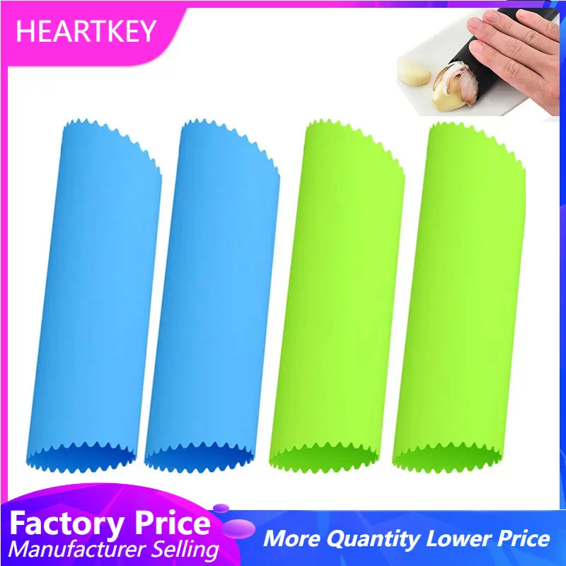 Food Grade Silicone Garlic Peeler Roller Stripper Peeling Tube Cooking Tools Colorful Home Silicone Manual Garlic Peeler