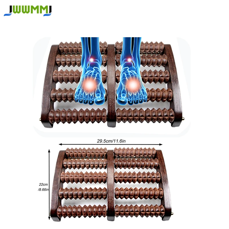 1pcs Wooden Foot Massager Roller Plantar Fasciitis Relief,Foot Tightness,Heel and Arch Pain Relaxation Shiatsu Massage