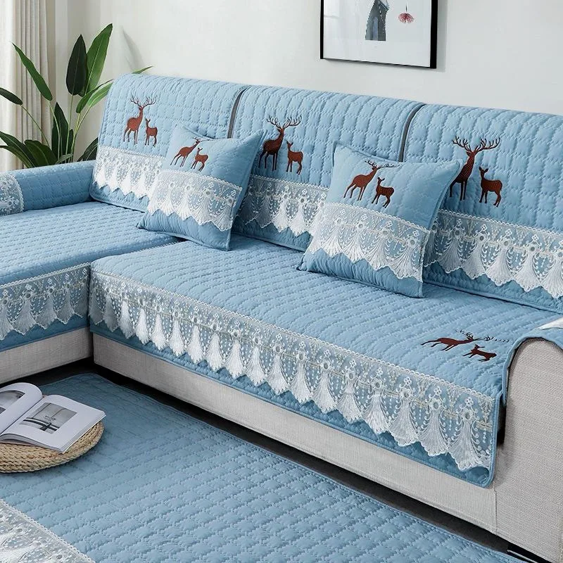 Four Season Corner Sofa Cushion Plaid Non-slip Sofa Cover Protector Chaise Couch Cover 1/2/3/4-seater Sofá Towel for Living Room