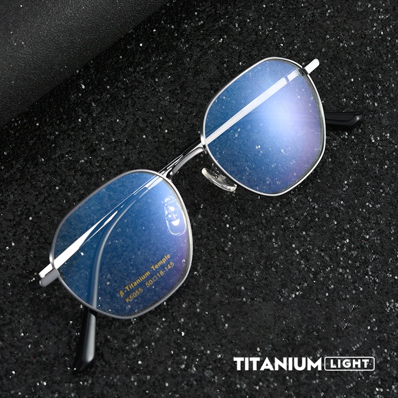 

Men Pure Titanium Optical Prescription Eyewear Full Rim Eyeglasses Frame Male Business Style High Quality New K5055BSF