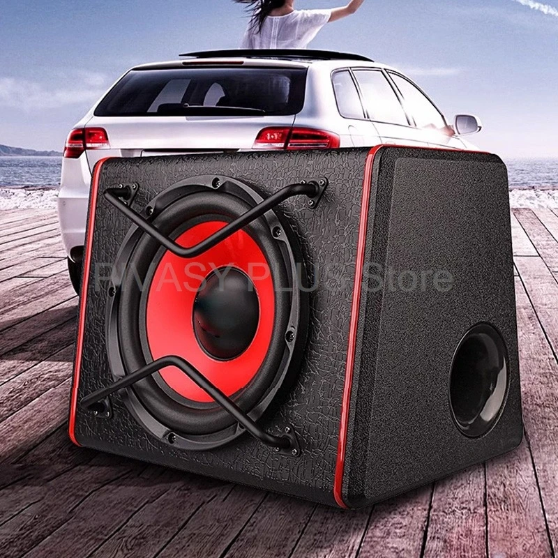 10 Inch Active Car Subwoofer 150W Powered Bass Speaker Built In Amplifier 4Ohm Universal Fit For Under Seat Vehicle Audio System