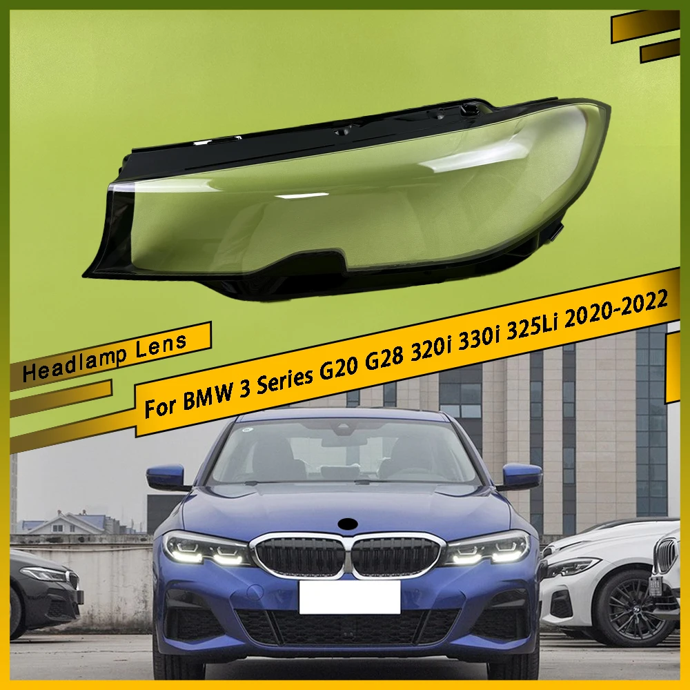 

Car Headlight Cover Transparent Lampshade Shell Lens Car Headlight Shade For BMW 3 Series G20 G28 320i 330i 325Li 2020 2021 2022