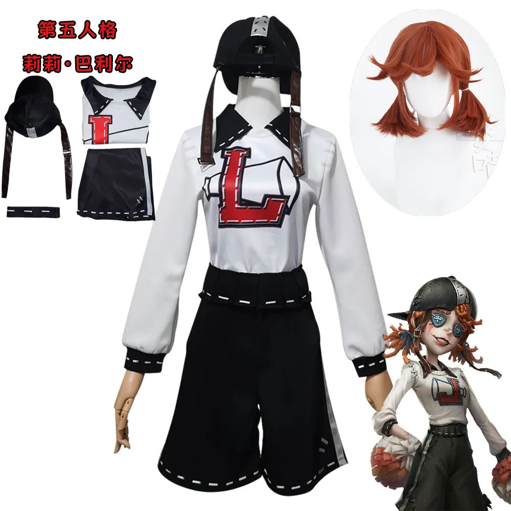 

Anime Game Identity ⅤLily Barriere Cheerleader Cosplay Costume Survivors Wig Gymnastic Clothing Woman Kawaii Carnival Suit